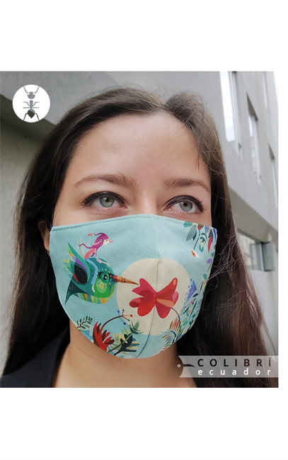 Imagen de "COLIBRÍ"  Mascarilla unisex