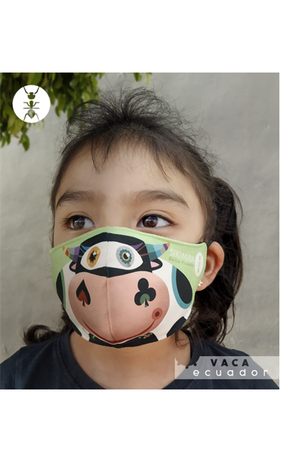 Imagen de "VACA" Mascarilla-niños-unisex